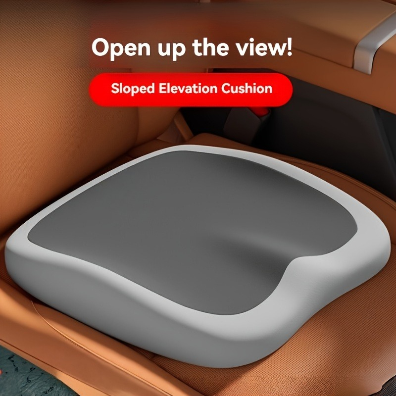 Memory Foam Car Neck Pillow Lumbar Support - เบาะรองนั่งเมมโมรี่โฟมตามหลักสรีรศาสตร์, เบาะเสริมเบาะรถยนต์แบบชิ้นเดียวสำหรับด้านคนขับ, เพิ่มความสบาย, รองรับสรีระ, เหมาะสำหรับสำนักงาน
