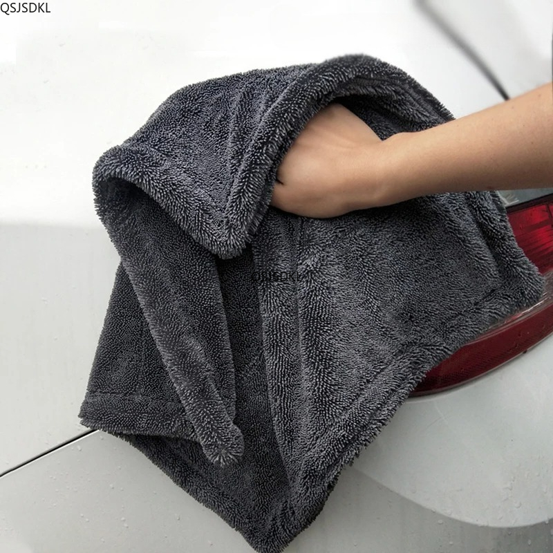 Microfiber Car Drying Towel Super Absorbent - 1200GSM/600GSM ไมโครไฟเบอร์ผ้าเช็ดตัวทําความสะอาดรถยนต์ Double-Sided Super Absorbent ล้างรถทําความสะอาดผ้า