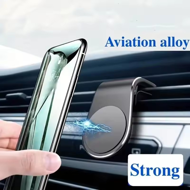 Magnetic Phone Holder For Car Vent - ที่ยึดโทรศัพท์ในรถยนต์แบบแม่เหล็ก ติดช่องแอร์ หมุนได้ 360 องศา ขาตั้งโทรศัพท์มือถือ