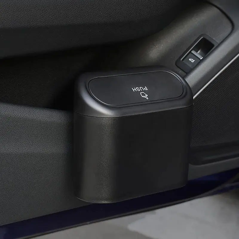 Waterproof Car Trash Can With Lid - ขายส่งแบบพกพาพลาสติกกล่องเก็บรถถังขยะพร้อมฝาปิดขยะกันน้ํากล่องถังขยะมือถือ