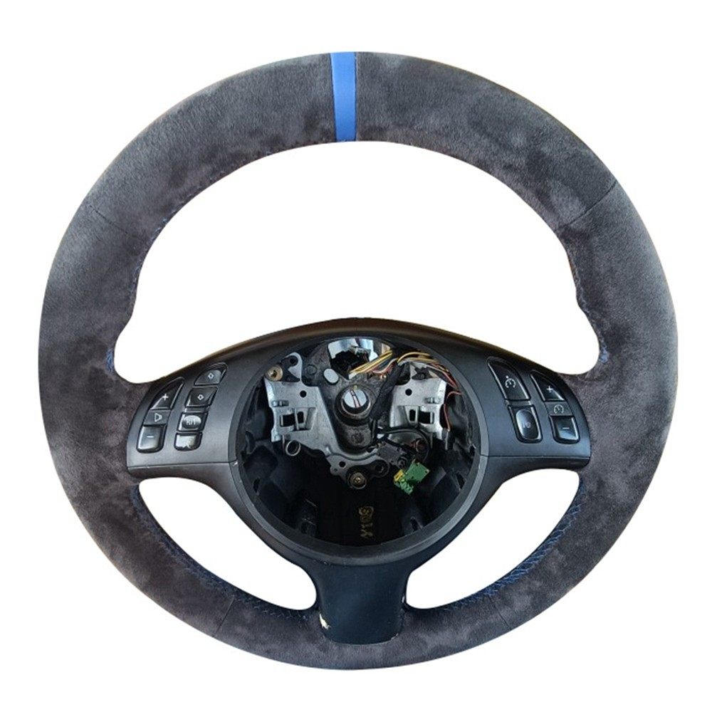 Car Steering Wheel Cover Anti Slip Breathable - พวงมาลัยรถยนต์คลุมแบบถักเปียหนังนิ่มกันลื่นสำหรับ BMW M กีฬา E46 330i