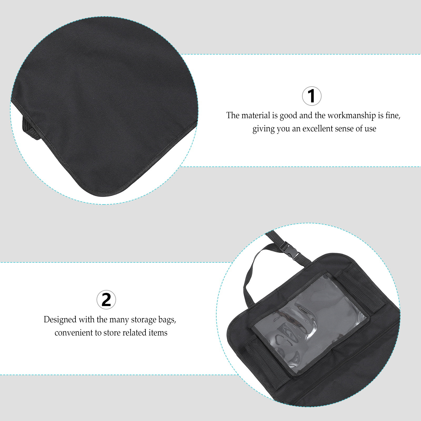 Car Trunk Organizer Foldable Storage Box - กระเป๋าเก็บของด้านหลังเบาะรถยนต์ แบบแขวน พร้อมช่องเก็บของหลายช่อง คุณภาพพรีเมียม สำหรับรถ SUV