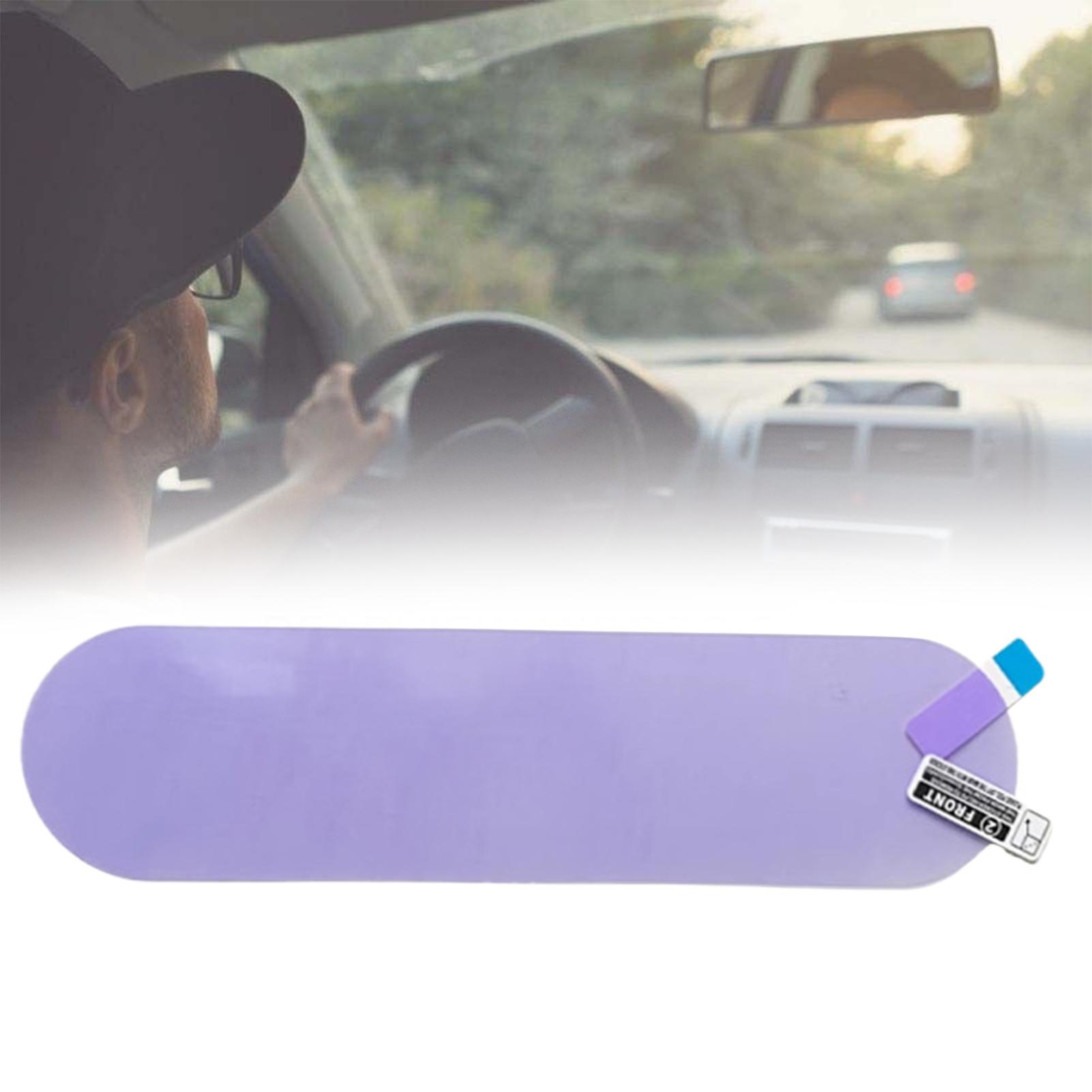 Anti Glare Car Rearview Mirror Film - ฟิล์มกันแสงสะท้อนและกันฝ้าสำหรับกระจกมองหลังภายในรถยนต์ ป้องกันแสงจ้าขณะถอยรถตอนกลางคืน กันน้ำ อุปกรณ์เสริมสติกเกอร์ติดรถยนต์