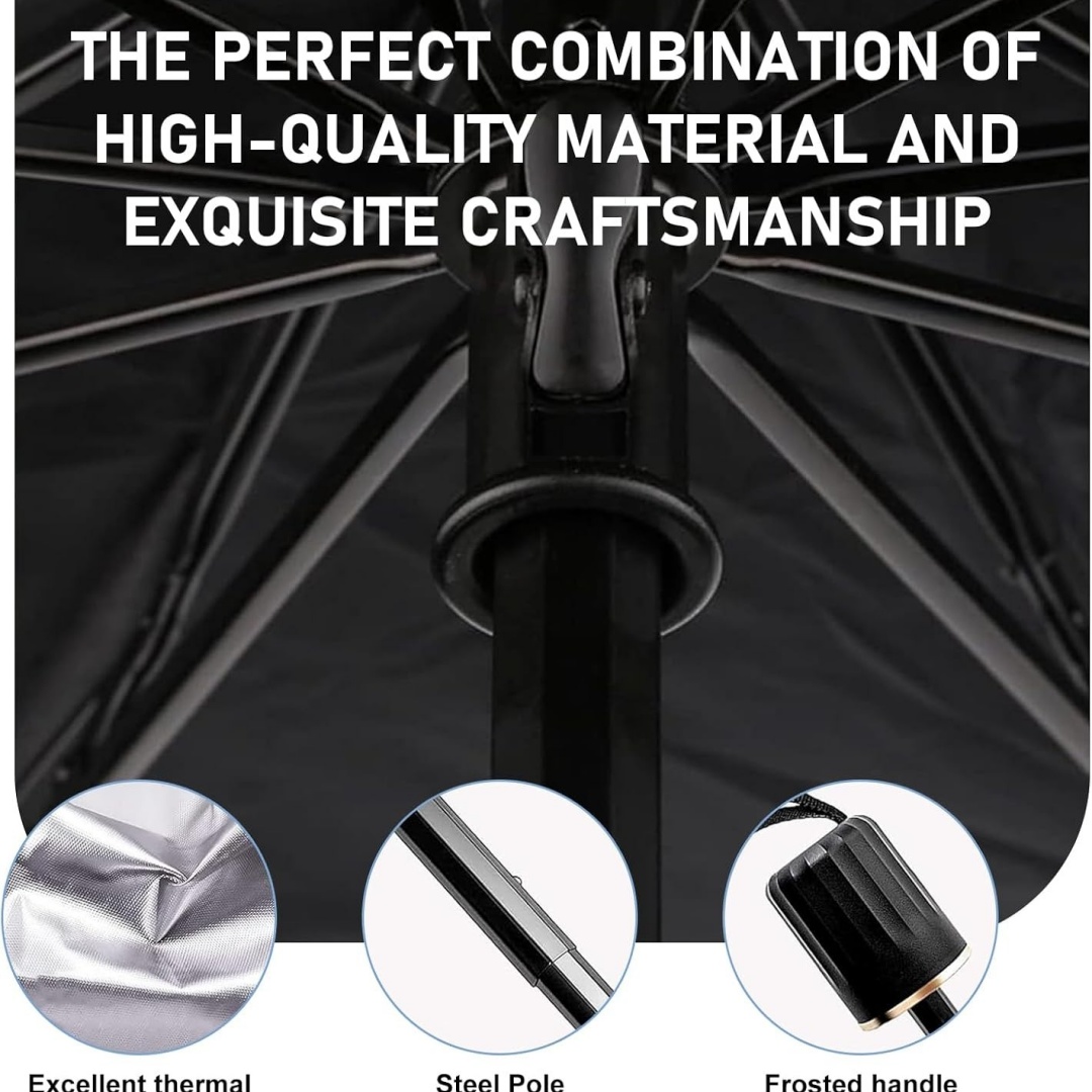 ร่มบังแดดกระจกรถยนต์, 3 ชั้น ก - Car Sunshade Windshield Umbrella Foldable บทวิจารณ์และราคา