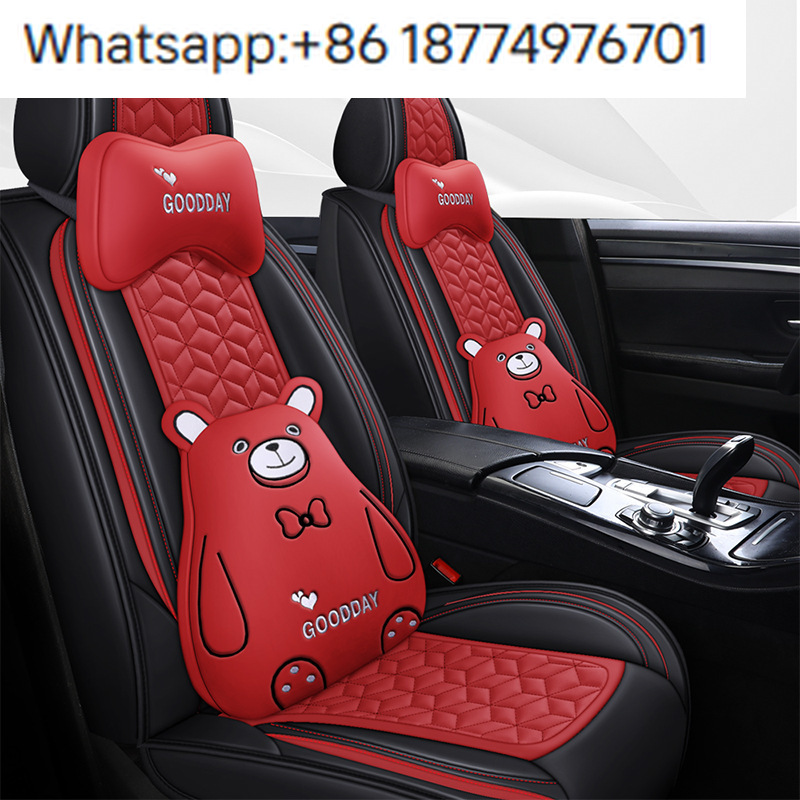 ชุดหุ้มเบาะรถยนต์หนังกันน้ำแบบ - Leather Car Seat Covers Full Set Universal บทวิจารณ์และราคา