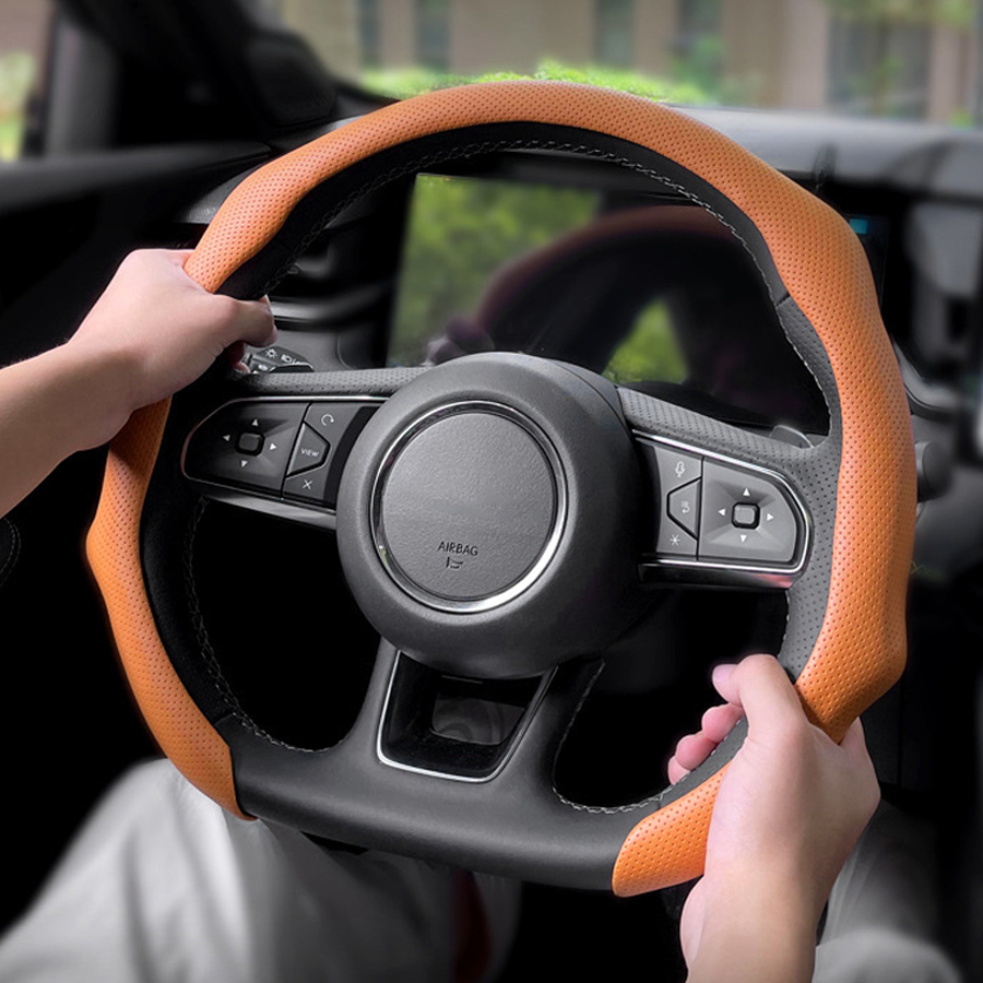 ปลอกหุ้มพวงมาลัยรถยนต์หนัง NAP - Car Steering Wheel Cover Anti Slip Breathable บทวิจารณ์และราคา