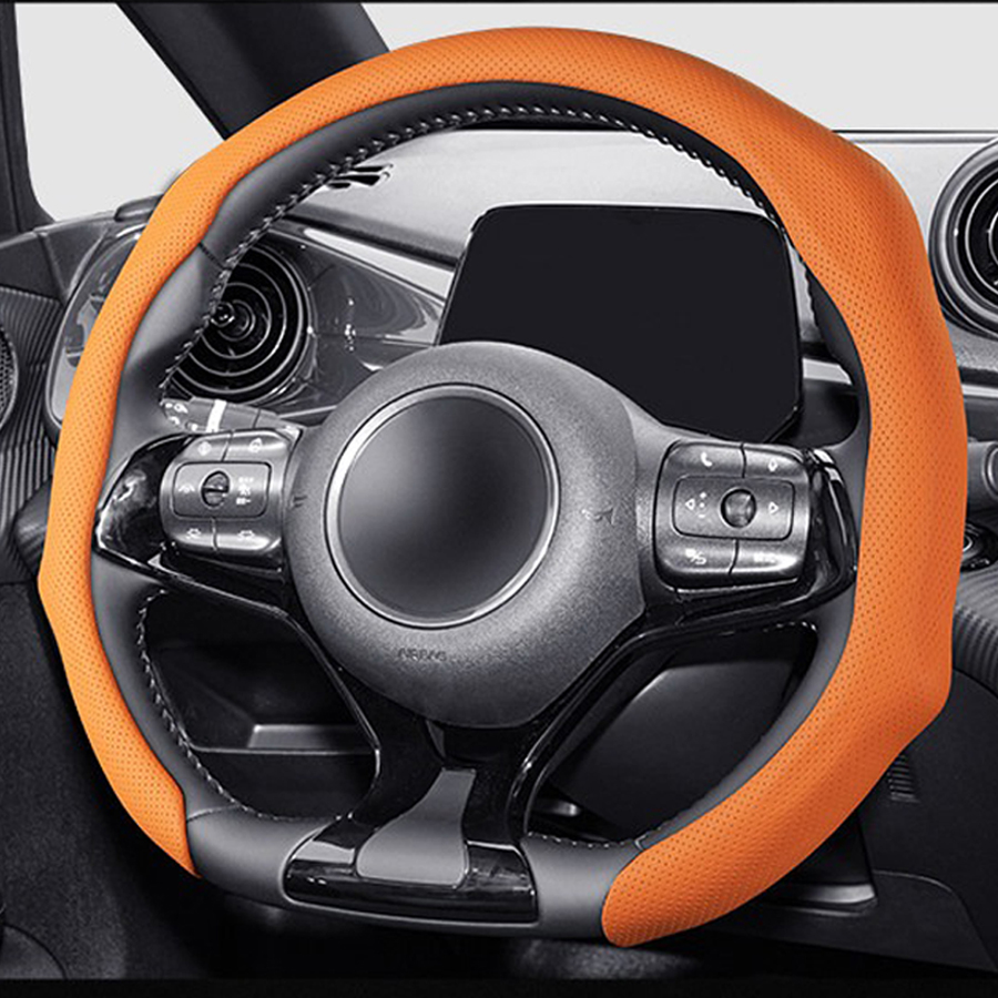 ปลอกหุ้มพวงมาลัยรถยนต์หนัง NAP - Car Steering Wheel Cover Anti Slip Breathable บทวิจารณ์และราคา