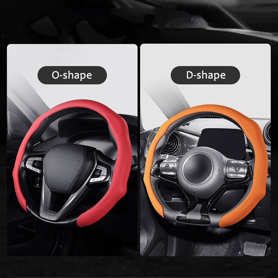 ปลอกหุ้มพวงมาลัยรถยนต์หนัง NAP - Car Steering Wheel Cover Anti Slip Breathable บทวิจารณ์และราคา