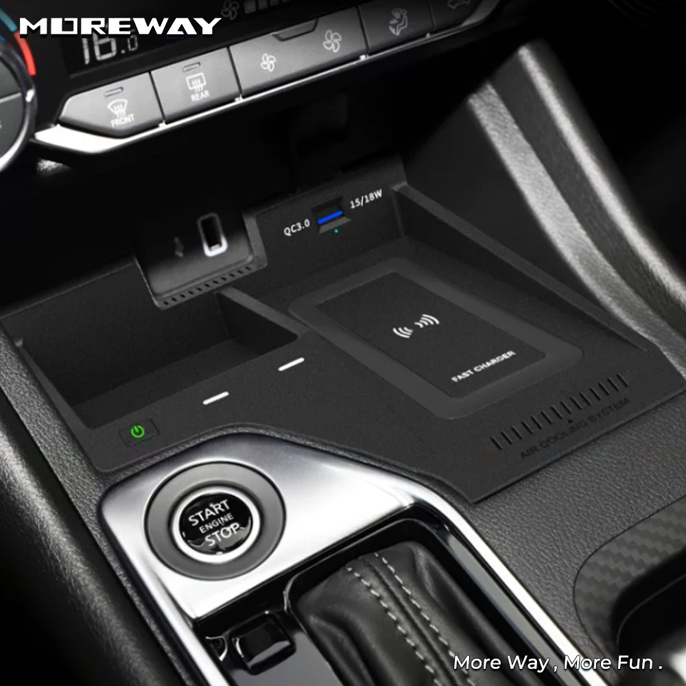 ที่วางโทรศัพท์ในรถยนต์พร้อมที่ - Wireless Car Charger Mount Fast Charging บทวิจารณ์และราคา