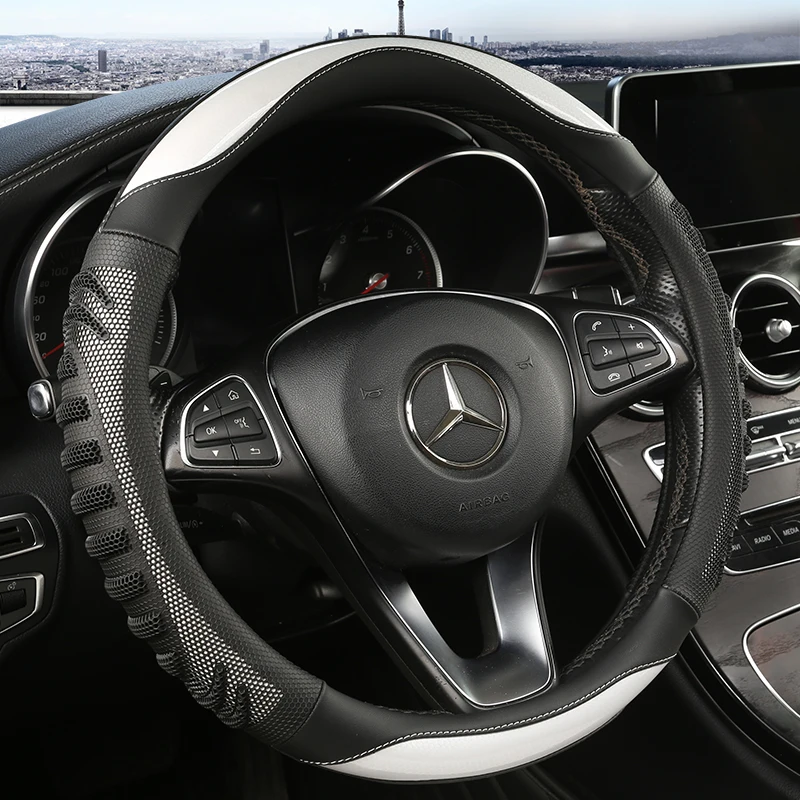 สามมิติรังผึ้งพวงมาลัยรถพวงมาล - Car Steering Wheel Cover Anti Slip Breathable บทวิจารณ์และราคา