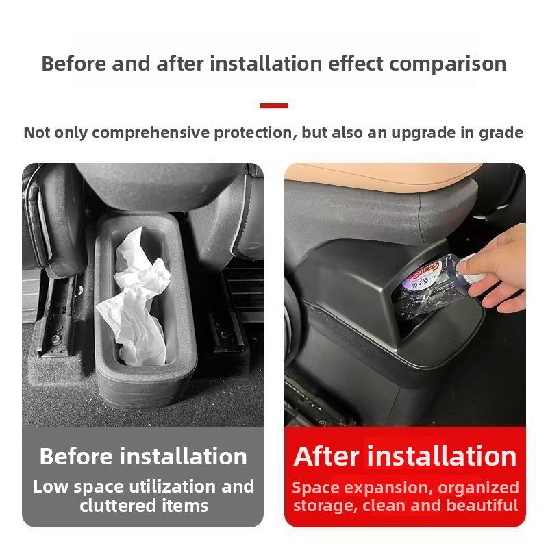 กล่องเก็บของซิลิโคนด้านหลังสำห - Waterproof Car Trash Can With Lid บทวิจารณ์และราคา