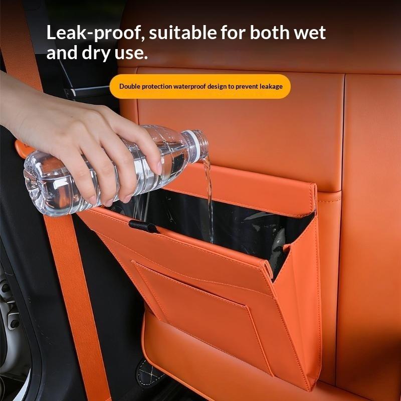 ถังขยะในรถยนต์กันน้ำแบบแม่เหล็ - Waterproof Car Trash Can With Lid บทวิจารณ์และราคา