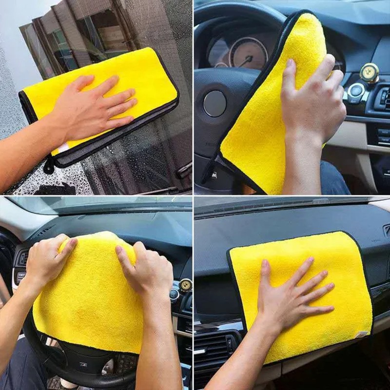 ผ้าไมโครไฟเบอร์สำหรับทำความสะอ - Microfiber Car Drying Towel Super Absorbent บทวิจารณ์และราคา