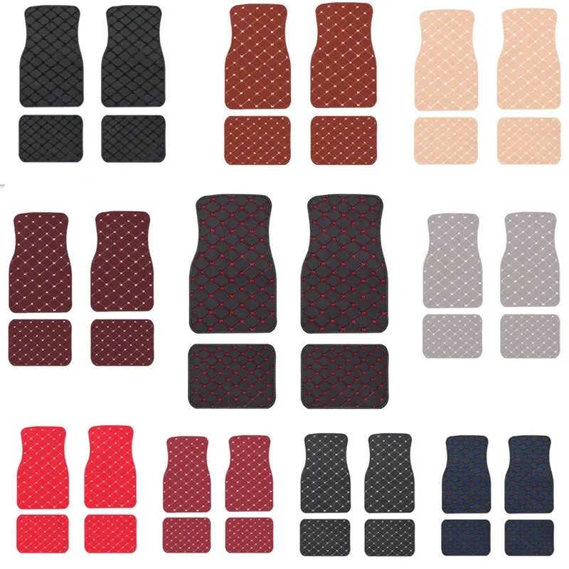พรมปูพื้นรถยนต์ 4 ชิ้น แบบสากล - Car Floor Mats Universal Waterproof Leather บทวิจารณ์และราคา