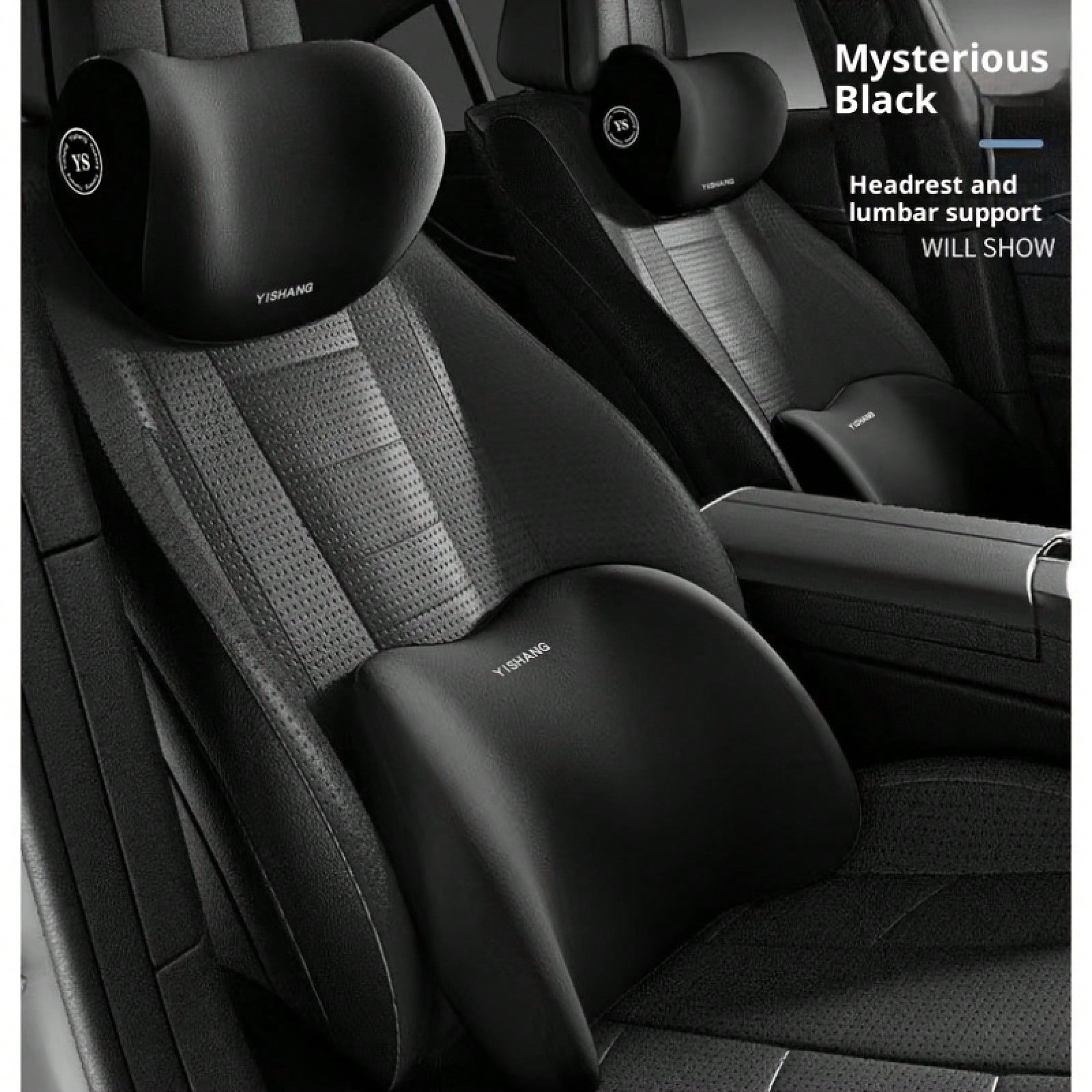 หมอนรองศีรษะและหมอนรองหลังส่วน - Memory Foam Car Neck Pillow Lumbar Support บทวิจารณ์และราคา
